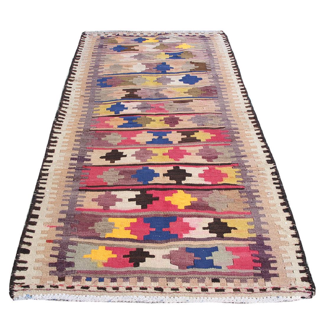 Antique Vintage Living Room Kilim Rug 3.8x7.6 (1 of 10)