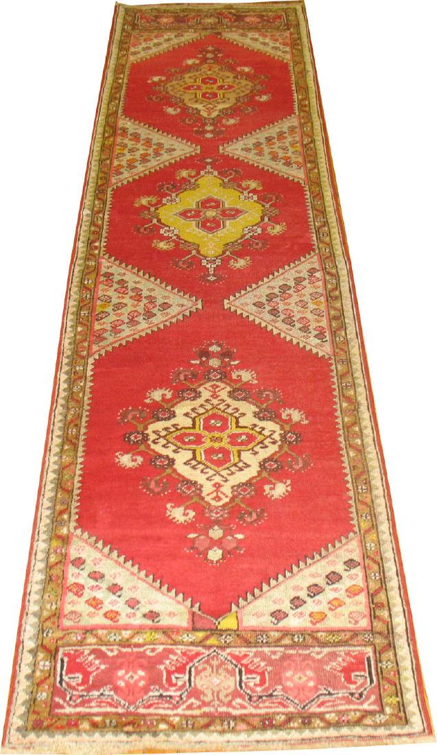 Vintage Turkish Oushak Ushak Ghirodes Rug Runner (1 of 5)