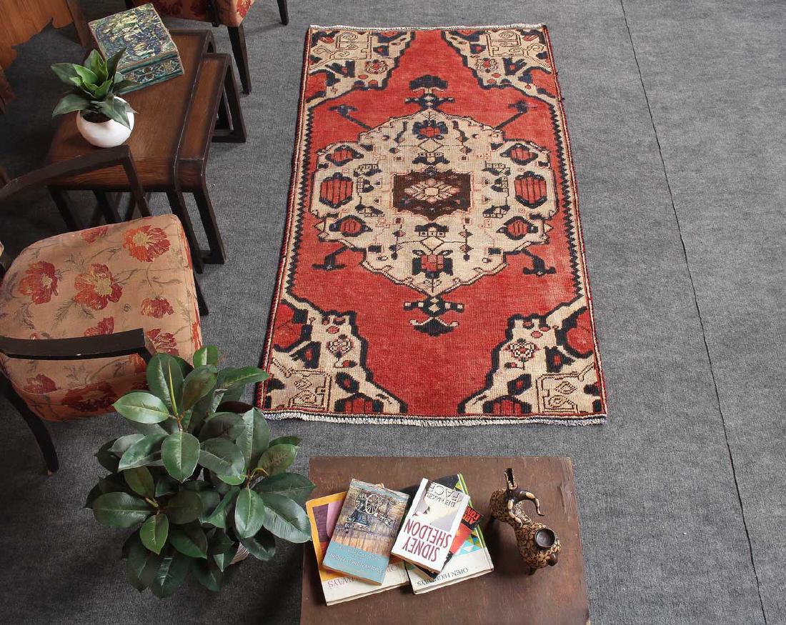 Hand Knotted Geometric Persian Traditional Beige wool (1 of 10)