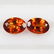 1.58 Ctw Natural Spessartite Garnet Matching Oval Pair