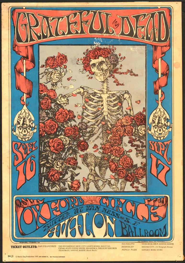 Popular Third Print FD-26 Grateful Dead Poster (1 of 1)