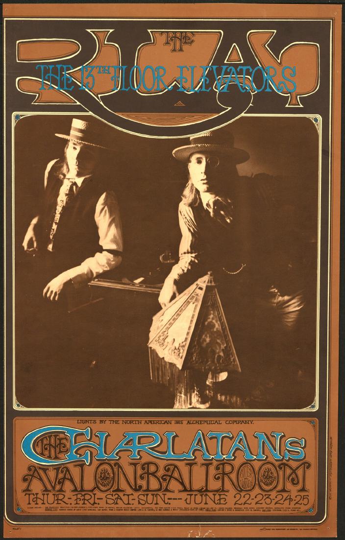 Rare Original FD-67 Charlatans Poster (1 of 1)