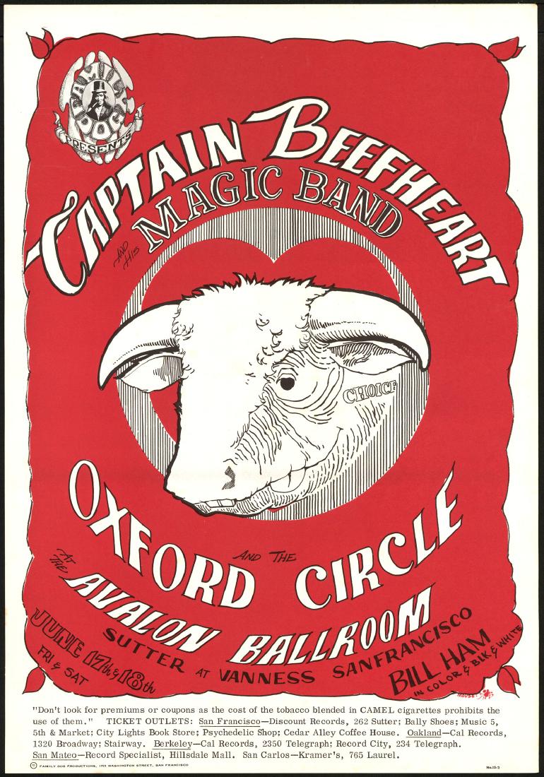 FD-13 Captain Beefheart Family Dog Poster (1 of 1)