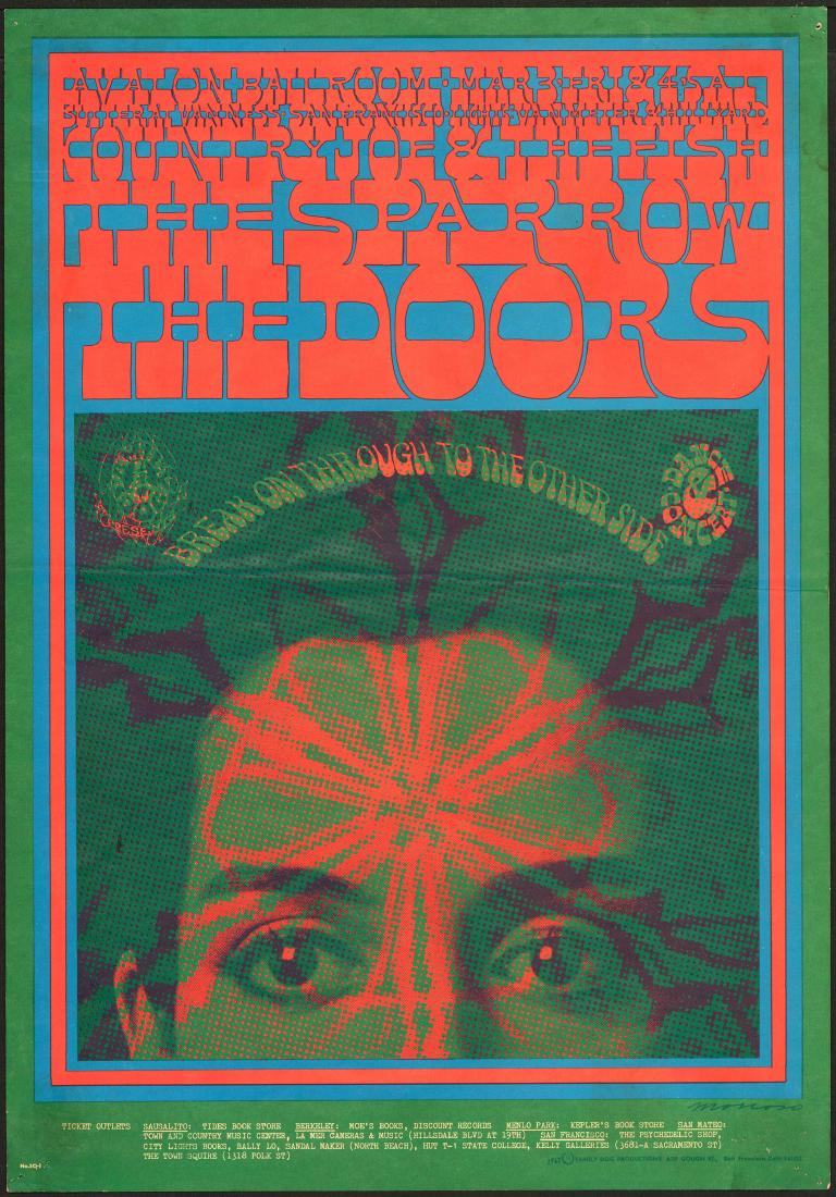 Scarce FD-50 Second Print Doors Poster (1 of 1)