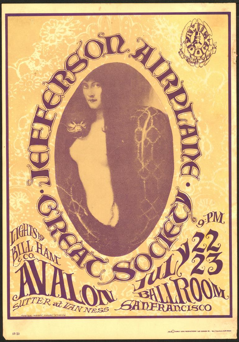 Beautiful FD-17 Jefferson Airplane Poster (1 of 1)