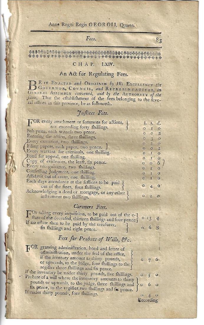 1771 Colonial New-Hampshire Act (1 of 2)