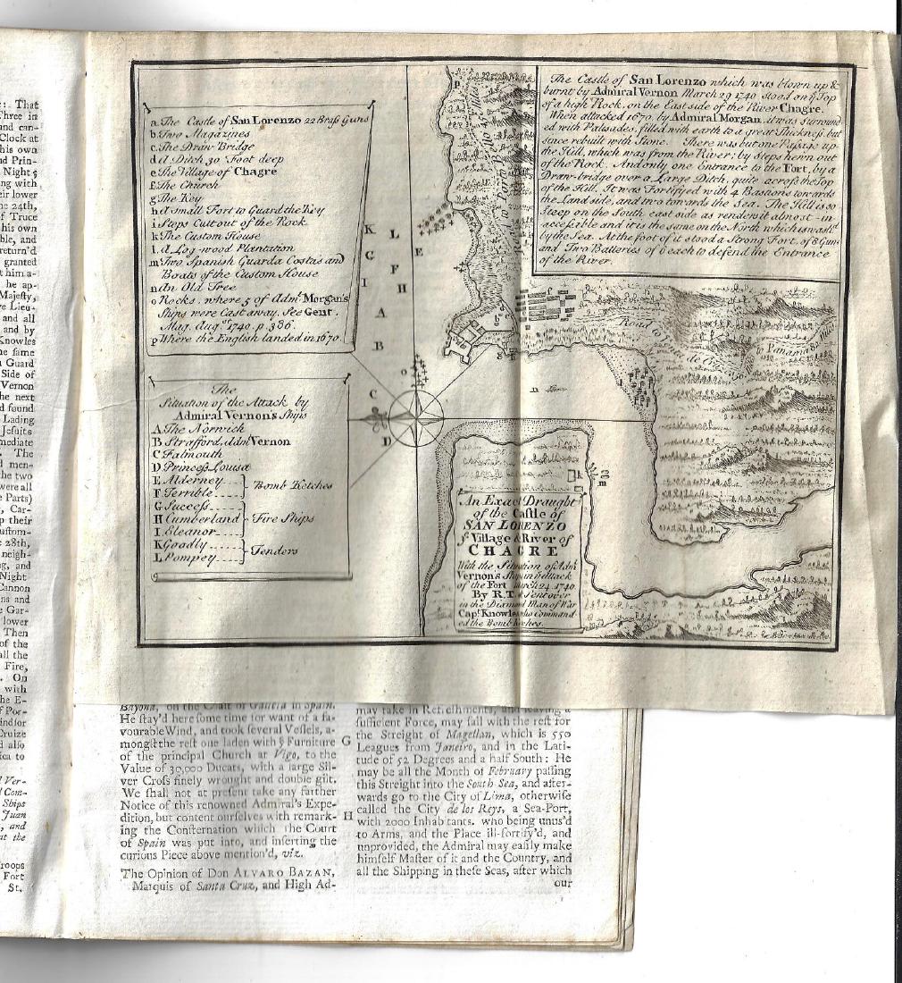 1740 Magazine w/ Plan of Castle at San Lorenzo (1 of 3)