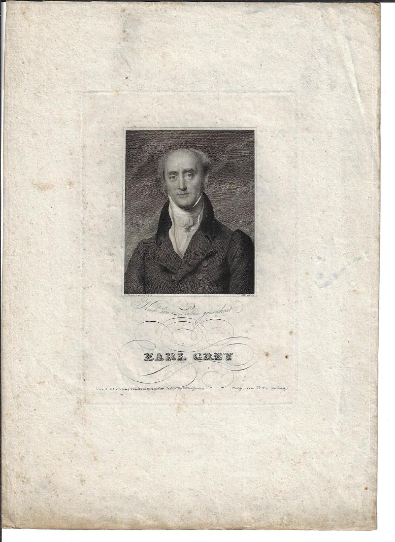 19th C Engraving of Earl Grey: 19th C Dutch engraving of Earl Grey. Very Good, measures 8 x 11.5". Please note that this lot has a confidential reserve. When you leave a bid in advance of the auction, submit your maximum. The bidde