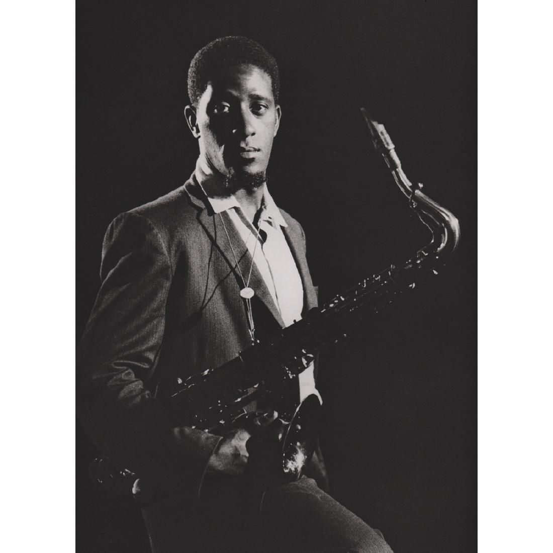 WILLIAM CLAXTON - Sonny Rollins, LA 1957: Artist: WILLIAM CLAXTON Print Title: Sonny Rollins, LA 1957 Medium: Sheet-fed Gravure Printing Date: 1980's Printed in Japan Image Size approx: 8.5 x 12 inches William James Claxton (1927-2008) was an