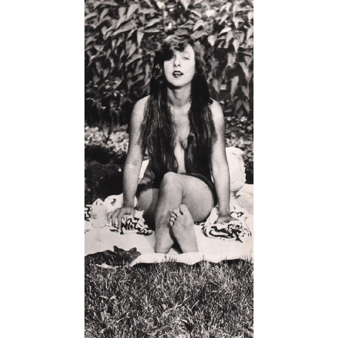 JACQUES HENRI LARTIGUE - Yvonne at Royan, 1926: Artist: JACQUES HENRI LARTIGUE Print Title: Yvonne at Royan, 1926 Medium: Sheet-fed Gravure Printing Date: 1970's Printed in France Image Size approx: 4.5 X 9.25 inches Jacques Henri Lartigue (1894-19
