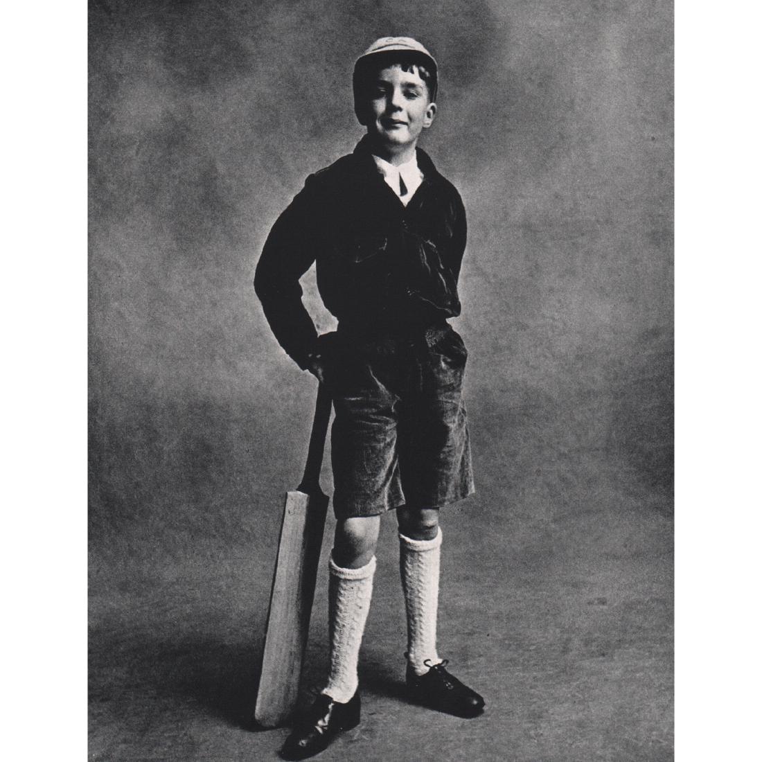 IRVING PENN - Cricket Player: Artist: IRVING PENN Print Title: Cricket Player Medium: Sheet-fed Gravure Printing Date: 1960's Printed in Switzerland Image Size approx: 5 X 7 inches Irving Pennwas an American photographer known for