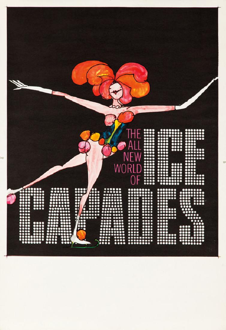 Original Vintage Poster Tomi Ungerer Ice Capades Figure (1 of 1)