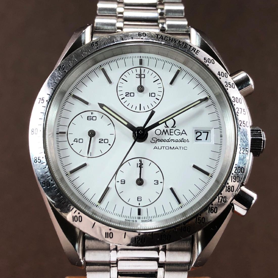 Omega - Speedmaster Chronograph Date White Dial - (1 of 12)