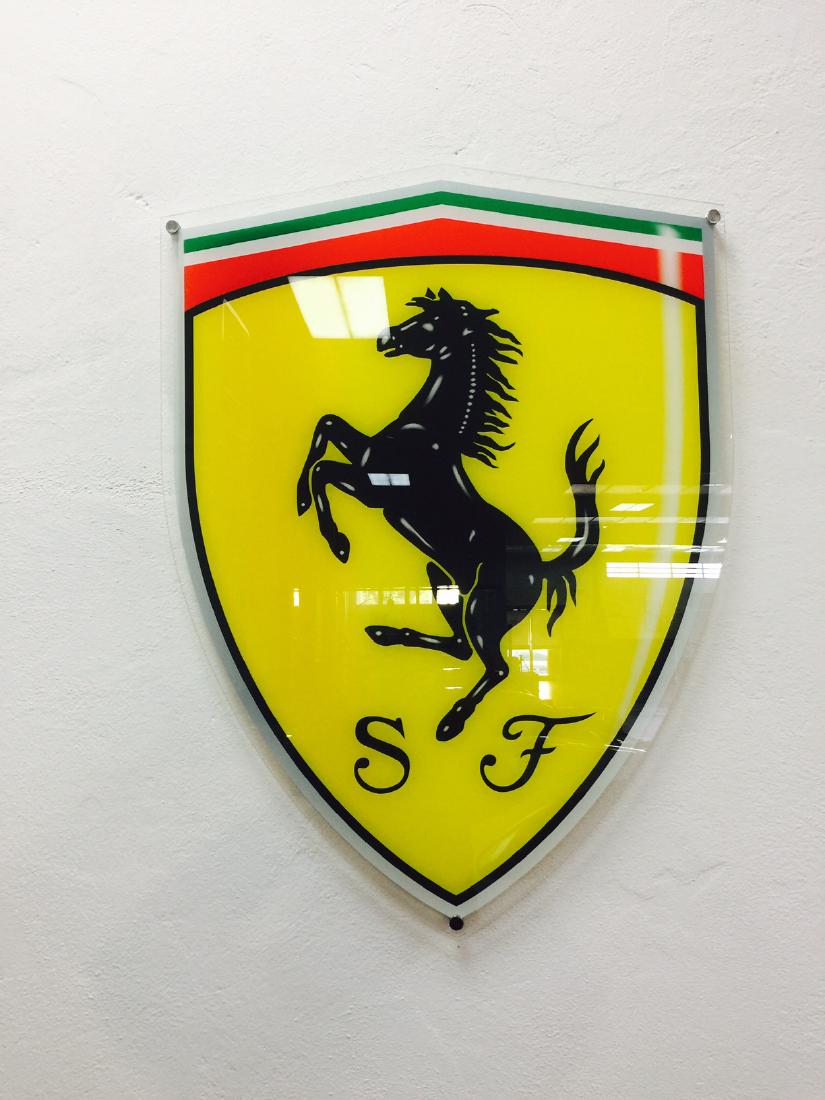 Ferrari Plexiglas Sign (1 of 6)