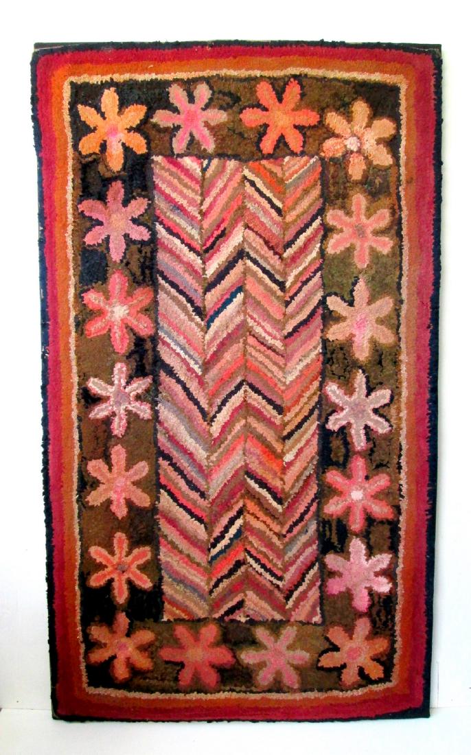 19thC Hooked Rug (1 of 6)