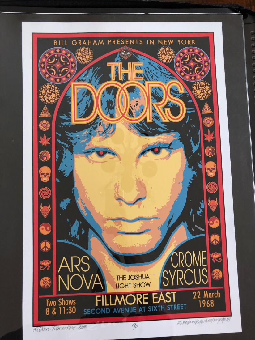 DAVID BYRD - The Doors - Signed Artists Proof: Archival MATTE Paper giclee print by David Edward Byrd - signed Artists Proof Dimensions approx. 22H x 17W Unframed. Style/Period: Art: Contemporary Born near Chattanooga, Tennessee, David Edward Byrd