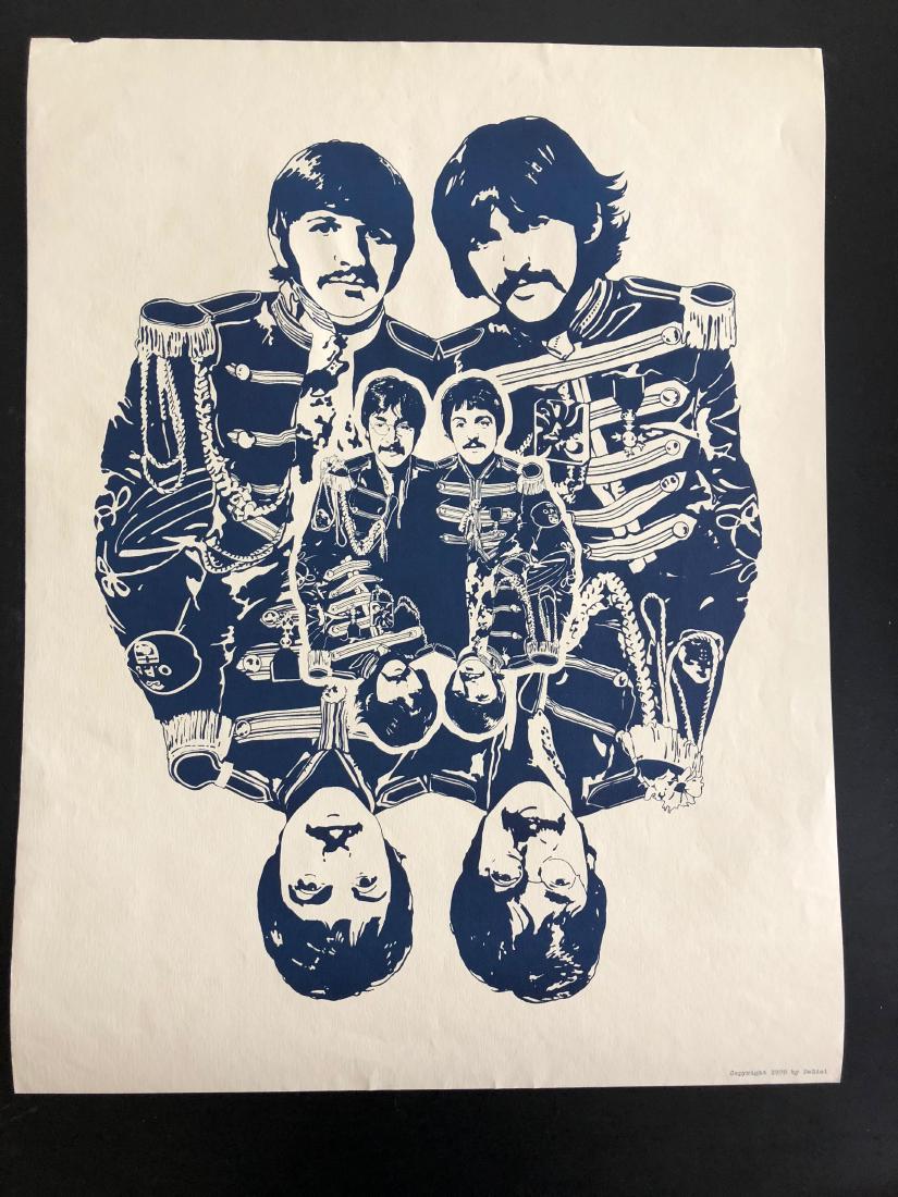 BEATLES HAND PULLED SILKSCREEN (1 of 1)