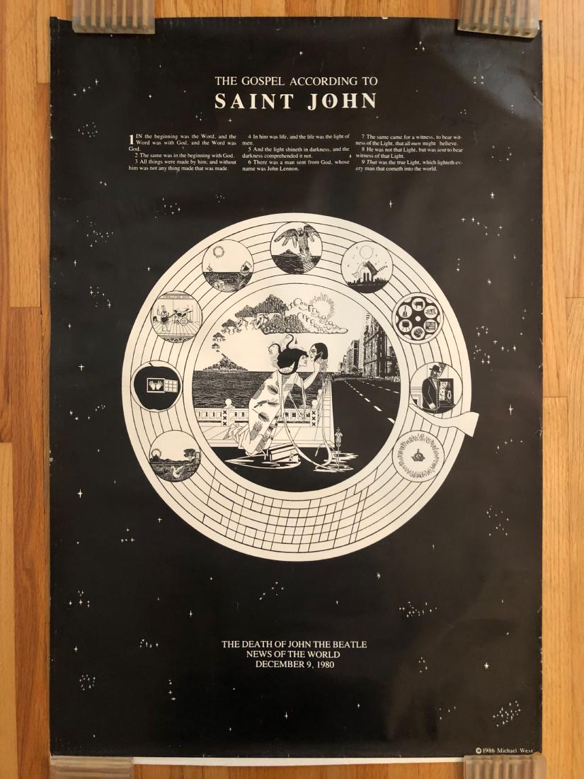 THE GOSPEL ACCORDING TO St. JOHN LENNON: THE GOSPEL ACCORDING TO St. JOHN LENNON - 1986 Michael West Please note that this lot has a confidential reserve. When you leave a bid in advance of the auction, submit your maximum. The bidder who ha