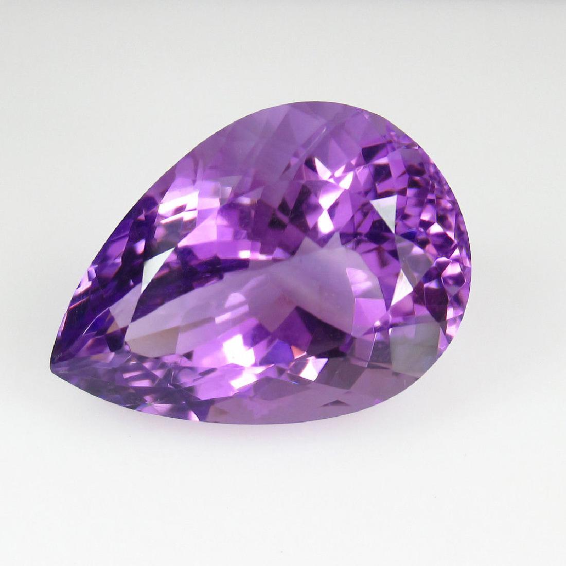 15.70 Ct Natural Brazil Purple Amethyst 19.5X14 mm Pear (1 of 2)