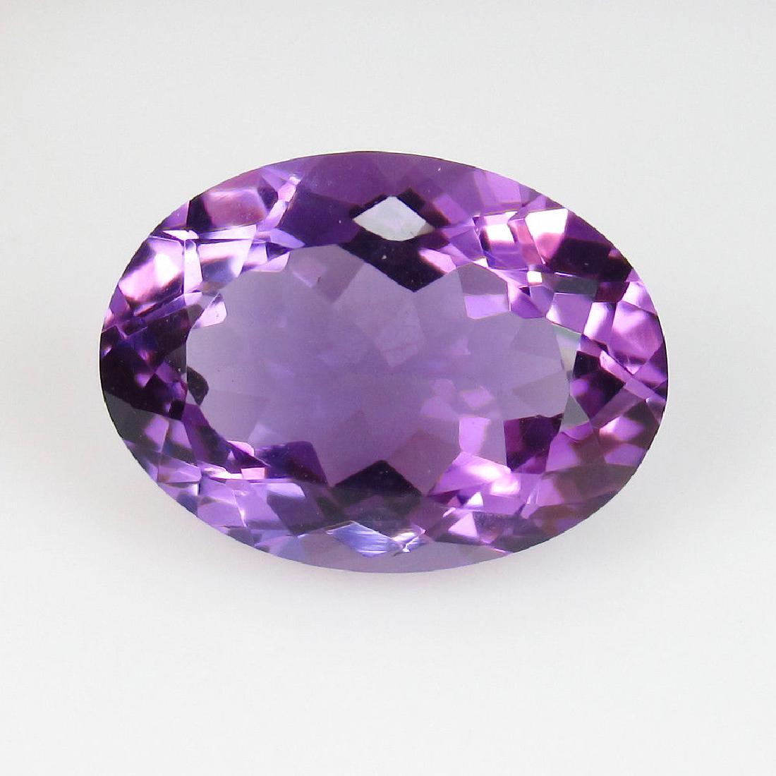 7.12 Ct Genuine Purple Amethyst Excellent Oval Cut (1 of 2)