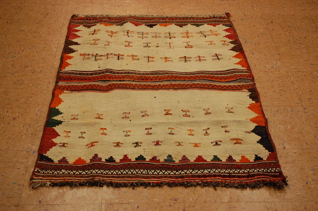 Persian Shiraz Qashkai Sofreh Kilim Rug 3.3x4.10 (1 of 8)