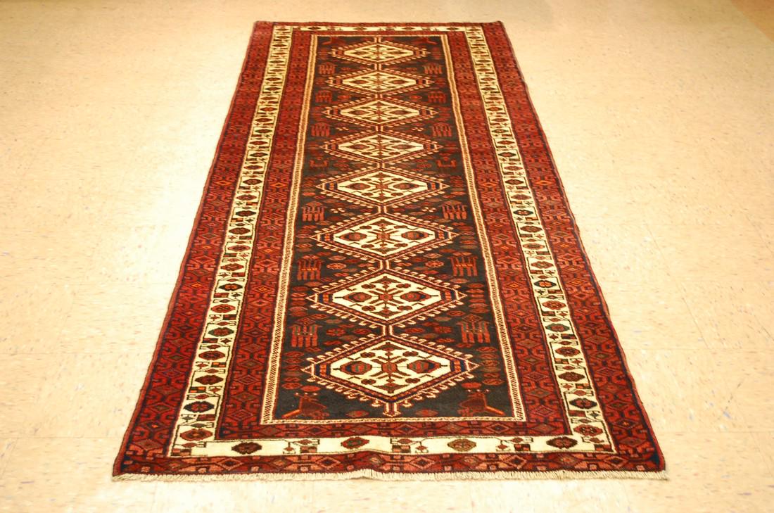 Antique High Kpsi Animal Persian Malayer Rug 3.6x9.5 (1 of 12)