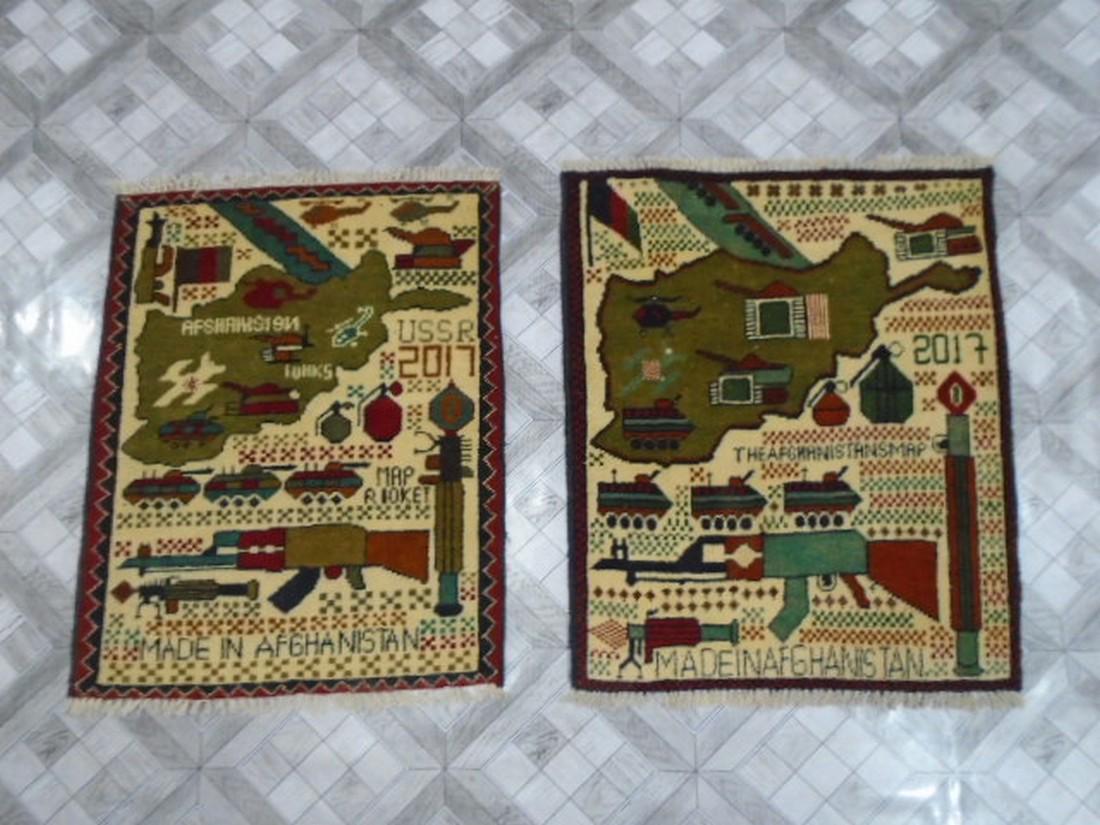 Two Afghan War Rug 2.5 x 2 / 2.5 x 2 (1 of 8)