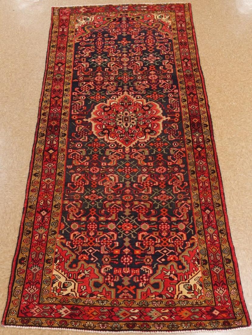 Persian Malayer Tribal Hand Knotted Wool Green Rug 5x11 (1 of 12)