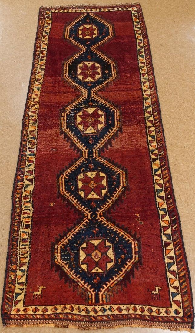 Persian Hamedan Tribal Hand Knotted Wool Glowing Rug (1 of 11)