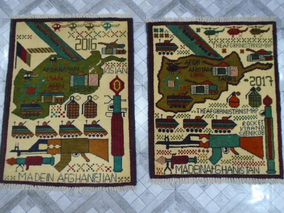 Two Afghan War Rug 2.5 x 2 / 2.7 x 2 (1 of 8)