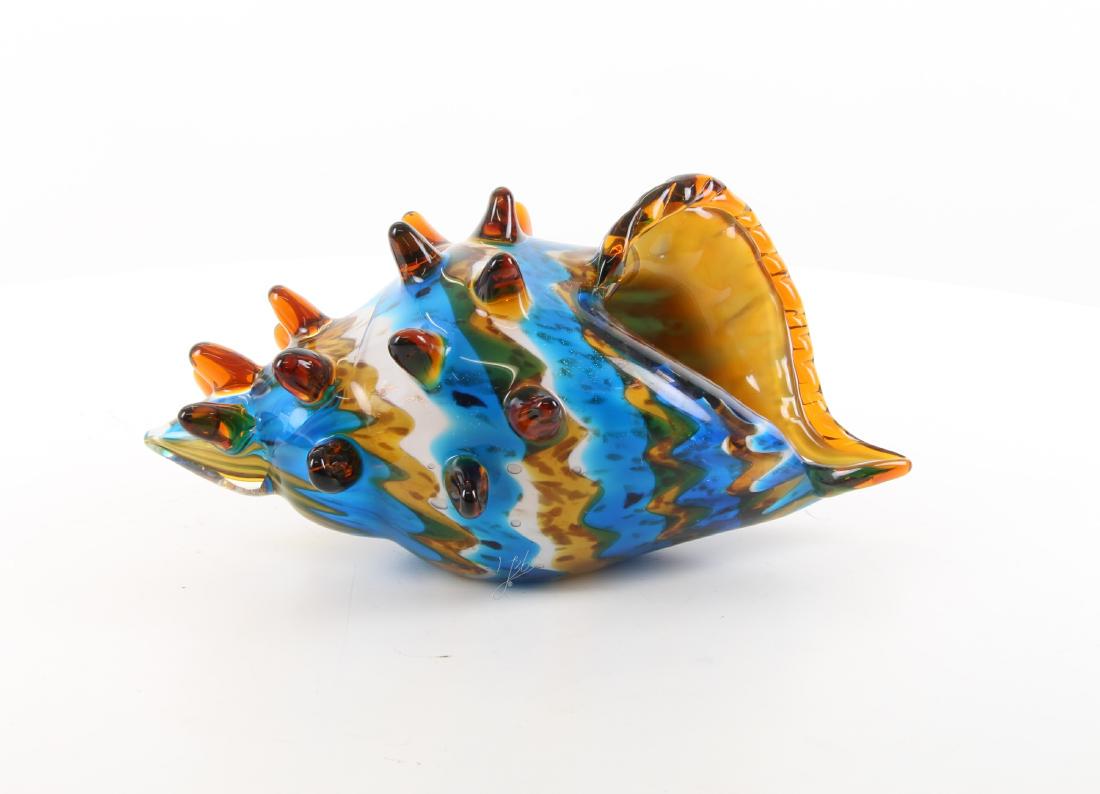 Beautifull Murano sculpture of a conch shell (1 of 11)