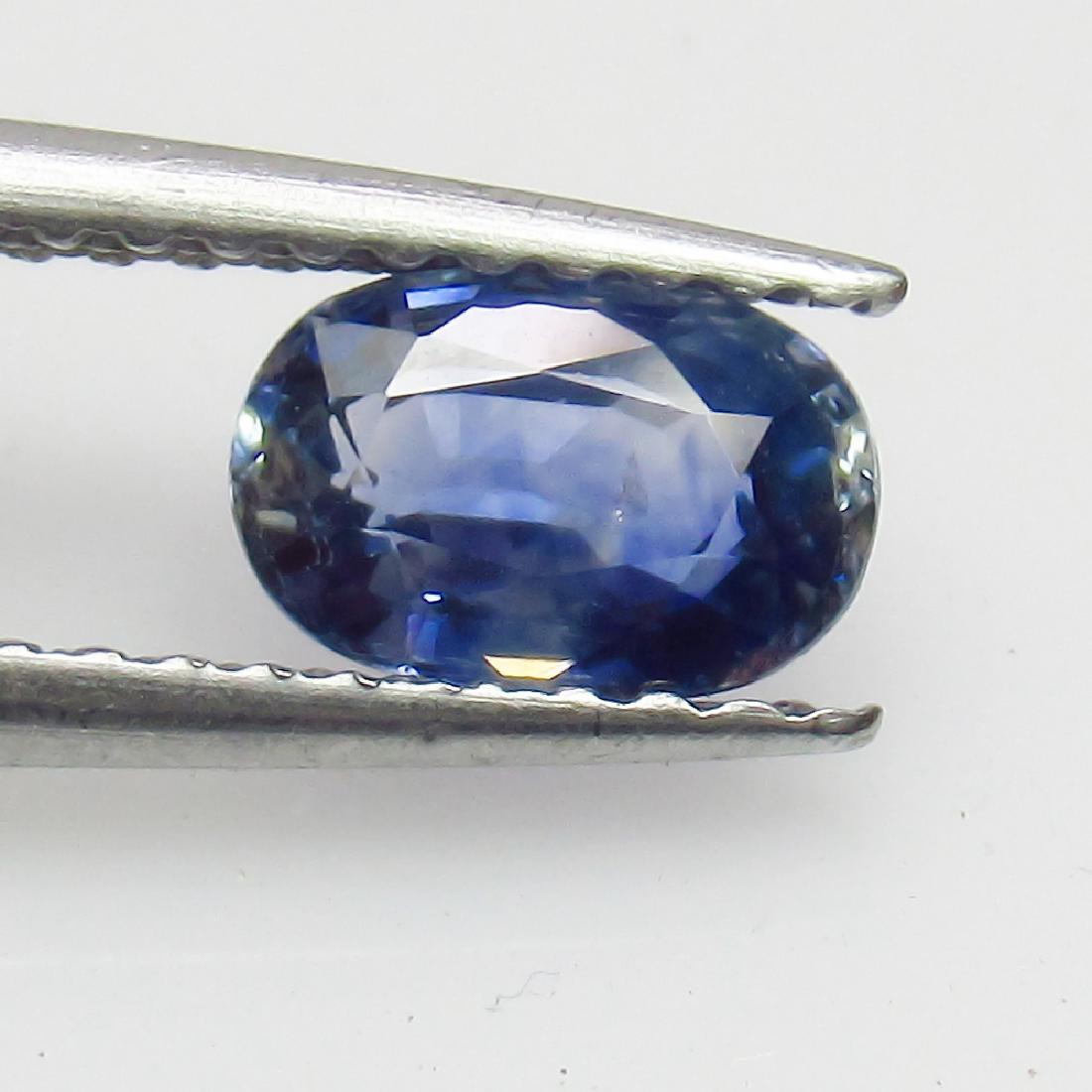 0.84 Ct Genuine Loose Ceylon Blue Sapphire Good Luster (1 of 2)