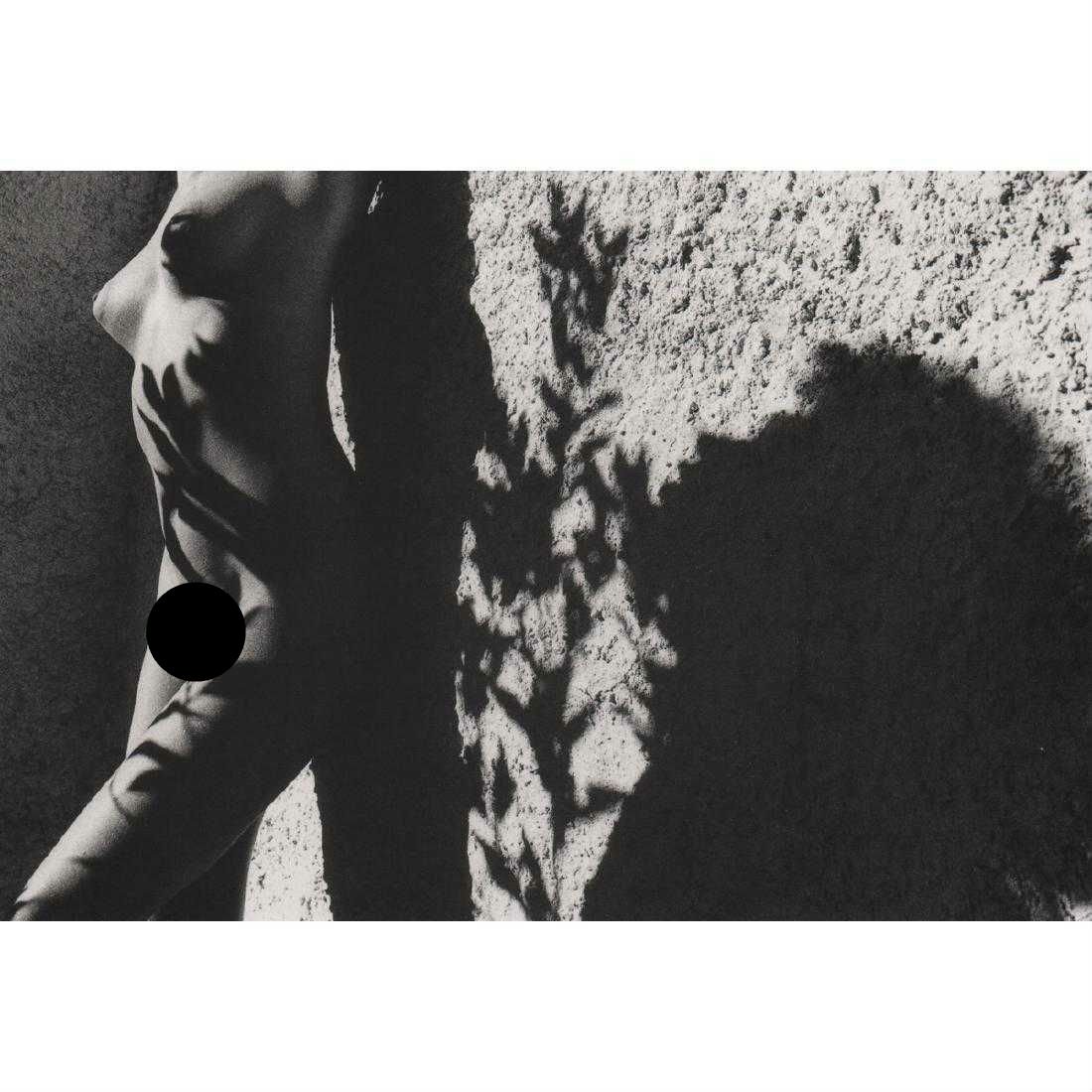 LUCIEN CLERGUE - Nude Woman & Profile of a Man: Artist: LUCIEN CLERGUE Print Title: Woman & Profile of a Man, Provence 1975 Medium: Photo-lithograph Printing Date: 1980's Printed in France Image Size approx: 8 X 5.5 inches Lucien Clergue (1934-2014