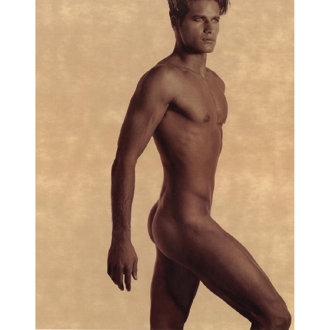 KARL LAGERFELD - David Miller: Artist: KARL LAGERFELD Print Title: David Miller Medium: Satin Finish Umber Photo-Lithograph Printing Date: 1970's Printed in USA Image Size approx: 10.5 x 13 inches Karl Otto Lagerfeld (b. 1933) is a