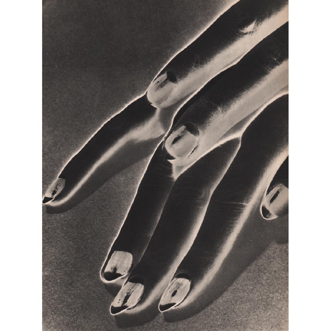 MAN RAY - Solarized Hand: Artist: MAN RAY Print Title: Solarized Hand Medium: Sheet-fed Gravure Printing Date: 1930's Printed in France Image size approx: 8.25 x 11 inches Man Ray, original name Emmanuel Radnitzky, was born on