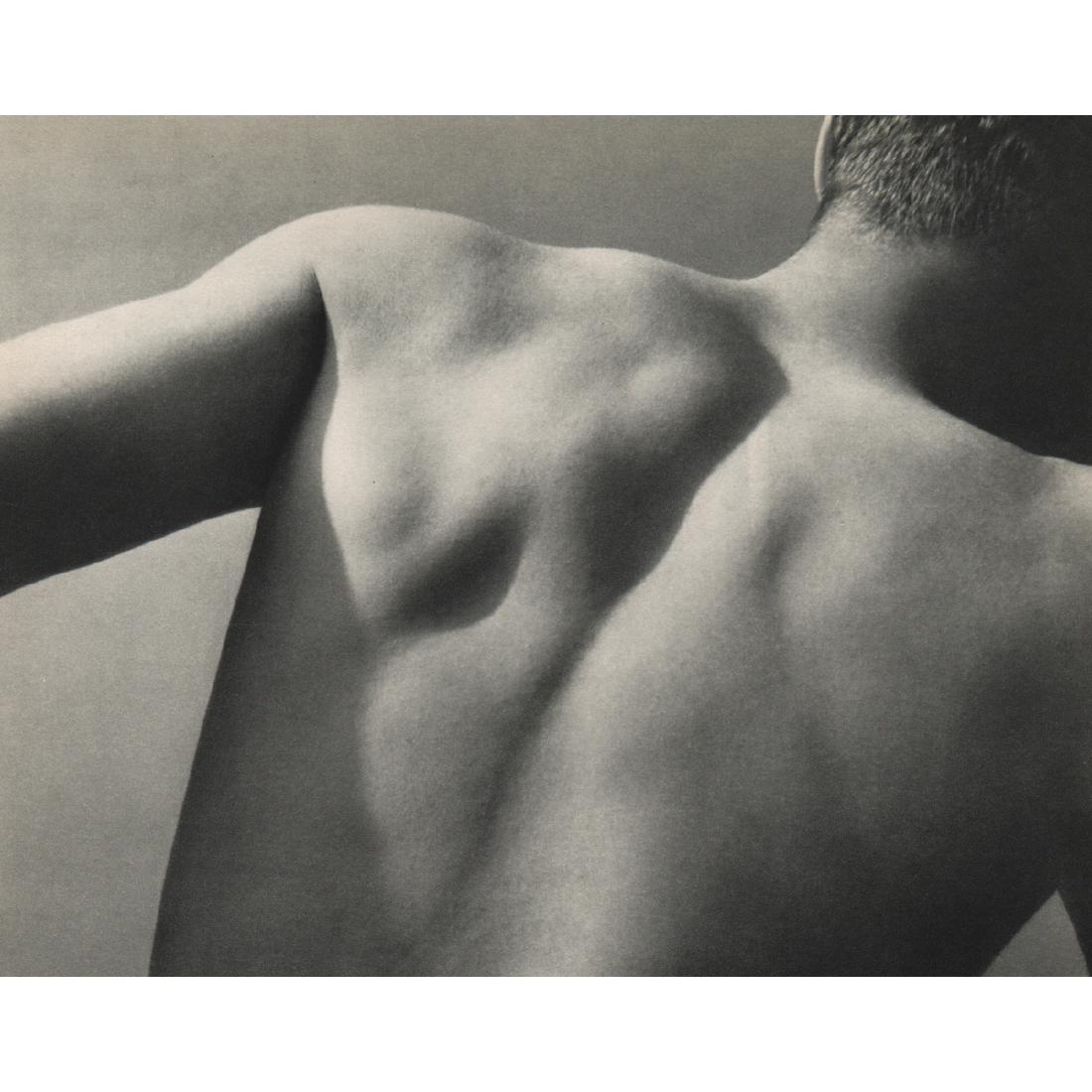 ROGER MAYNE - Male Bare Back: Artist: ROGER MAYNE Print Title: Male Bare Back Medium: Sheet-fed Gravure Printing Date: 1950's Printed in France Image Size approx: 10 X 7.5 inches Roger Mayne (1929-2014) was an English photographer