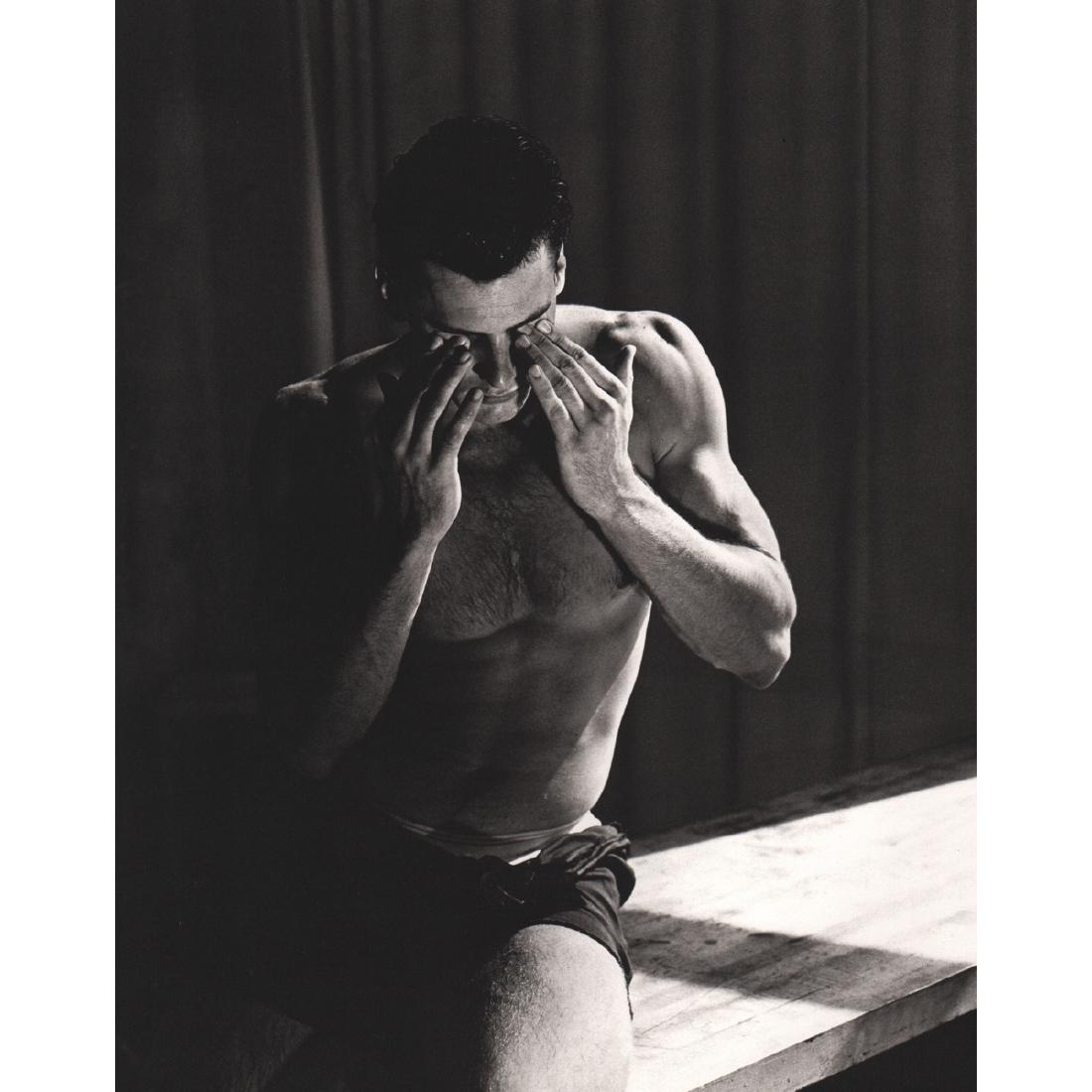 BRUCE WEBER - Scott Piddell, US Olympic Team: Artist: BRUCE WEBER Print Title: Scott Piddell, US Olympic Bobsled Team, NYC 1987 Medium: Sheet-fed Gravure Printing Date: 1980's Printed in Spain Image Size approx: 8.5 X 11 inches Bruce Weber is an 
