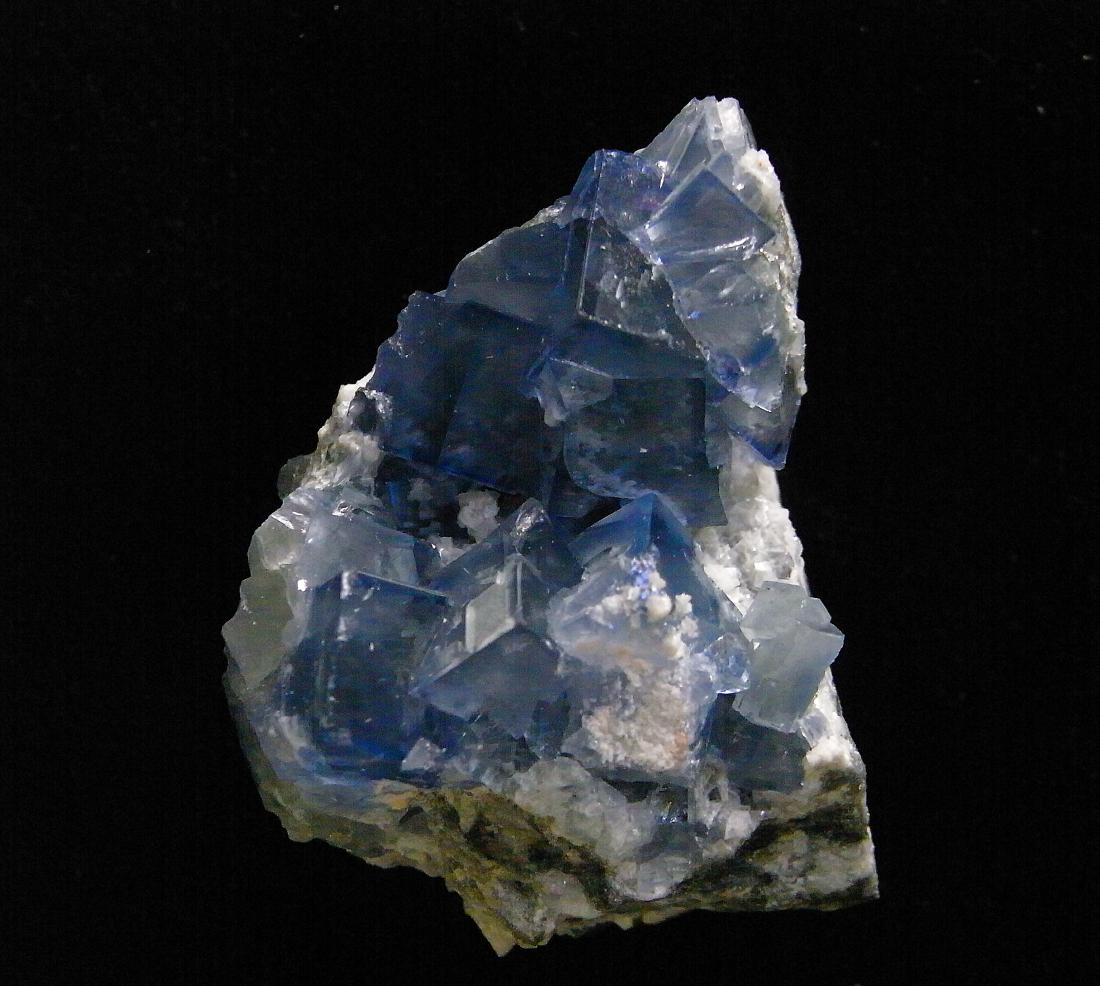 VIVID BLUE FLUORITE CRYSAL CLUSTER (1 of 7)