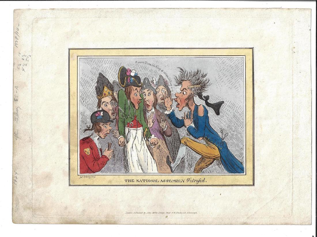 1824 Hand Colored Gillray Political Cartoon (1 of 1)