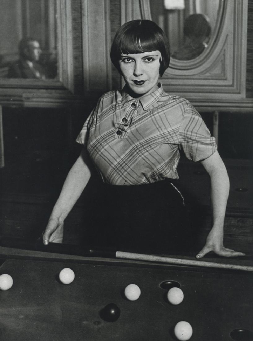 BRASSAI - La Fille au Billard Russe, Paris, 1933: Artist: Brassai Title: La Fille au Billard Russe, Paris, 1933 Medium: Photo Litho, 1984, USA Dimensions: 6.7x9" Heat Wax Mounted on 11x14" Conservation Board Brassai was a Hungarian-French photographe