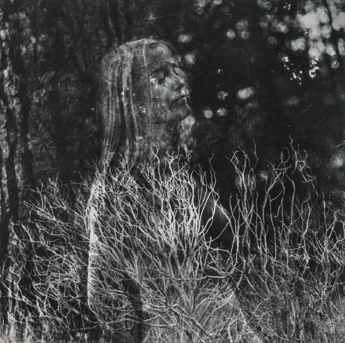 IMOGEN CUNNINGHAM - Dream Walking: Artist: Imogen Cunningham Title: Dream Walking Medium: Duotone Photo Litho, 1974, Italy Dimensions: 6.4x6.35" Heat Wax Mounted on 11x14" Conservation Board Imogen Cunningham (1883-1976) was an America