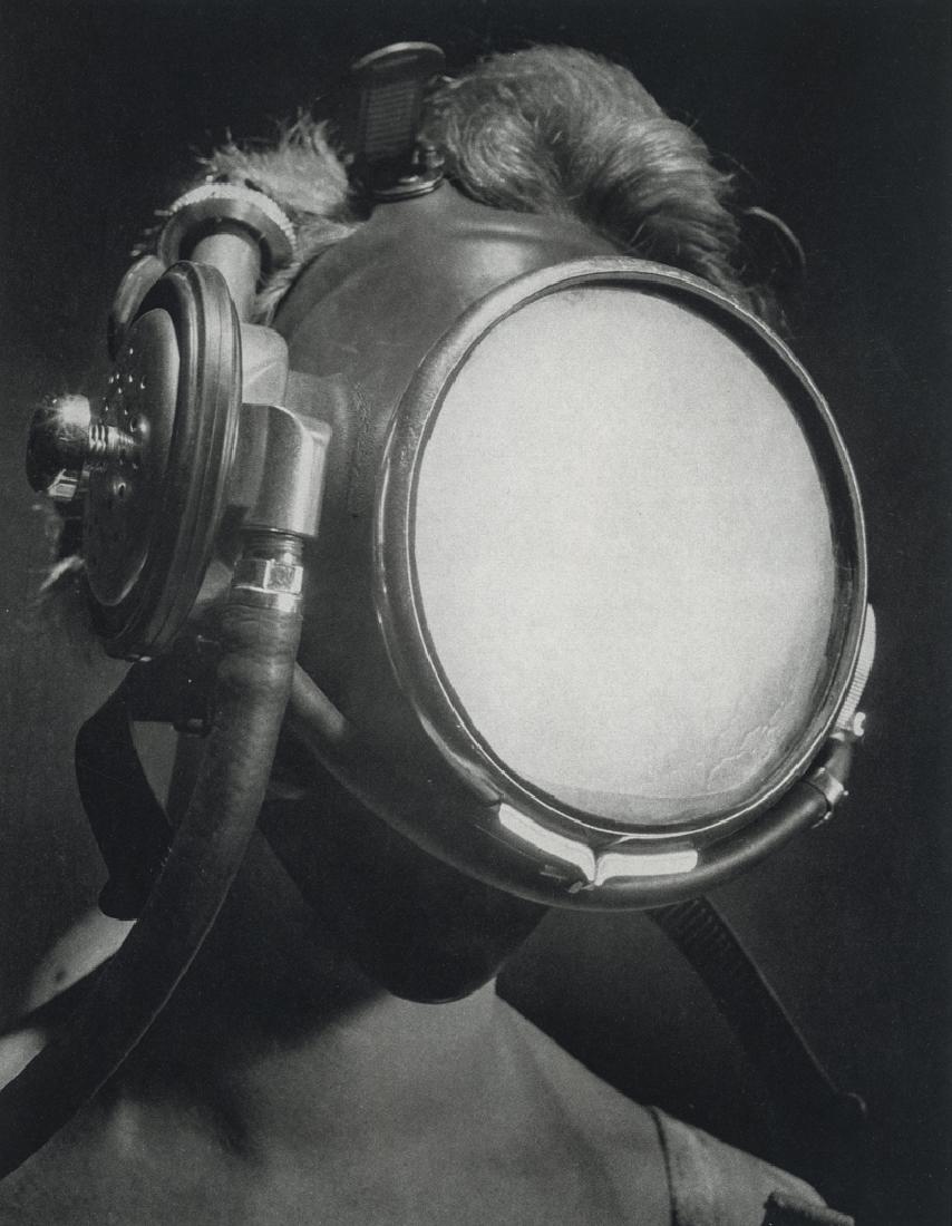 ANDREAS FEININGER - Lady Diver, 1955: Artist: Andreas Feininger Title: Lady Diver, 1955 Medium: Duotone Photo Litho, 1973, USA Dimensions: 7.1x9.1" Heat Wax Mounted on 12x16" Conservation Board Andreas Feininger (1906 - 1999) was a Paris-