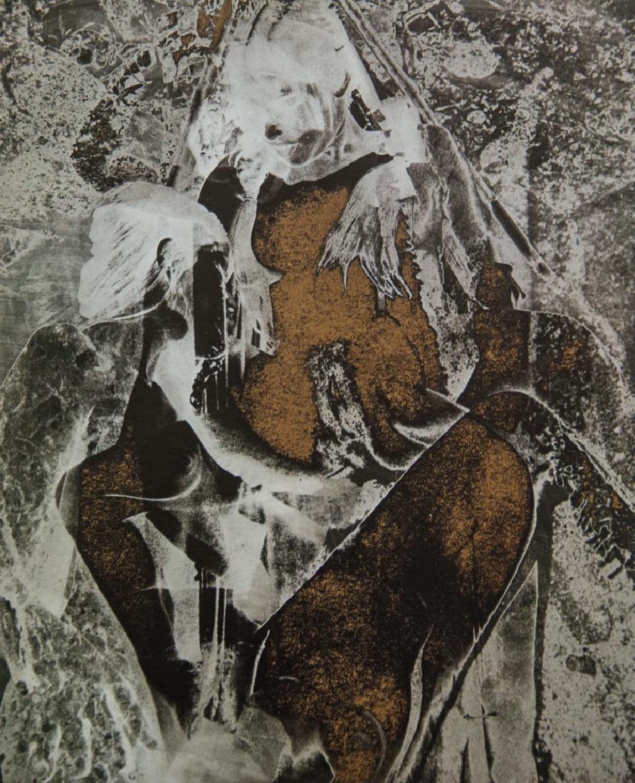 ROBERT HEINECKEN - Four Figures #3, 1970: Artist: Robert Heinecken Title: Four Figures #3, 1970 Medium: Duotone Photo Litho, 1974, Italy Dimensions: 8.85x10.85" Heat Wax Mounted on 14x18" Conservation board Robert Heinecken (1931 - 2006) was