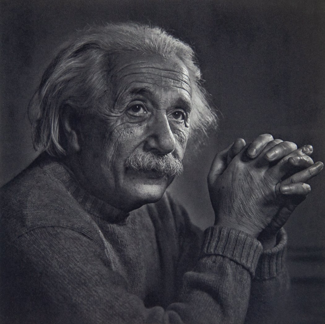 YOUSUF KARSH - Albert Einstein: Artist: Yousuf Karsh Title: Albert Einstein Medium: Sheet Fed Gravure, 1976, Switzerland Dimensions: 9.45x9.35" Unmounted Yousuf Karsh (1908-2002) was an Armenian-Canadian portrait photographer, consi