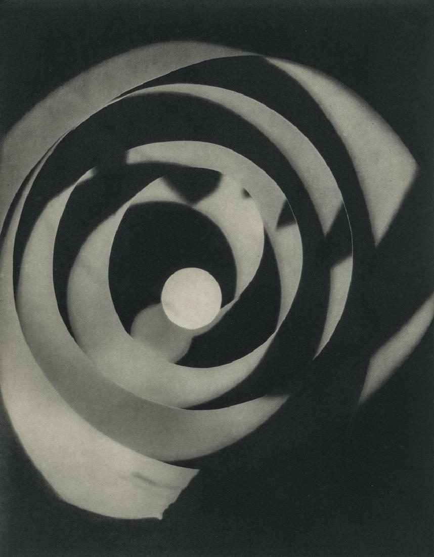 MAN RAY - Photogramme: Artist: Man Ray Title: Photogramme Medium: Sheet Fed Gravure, 1930, France Dimensions: 7.4x9.5" Heat Wax Mounted on 12x16" Conservation Board Man Ray, original name Emmanuel Radnitzky, was born on Aug