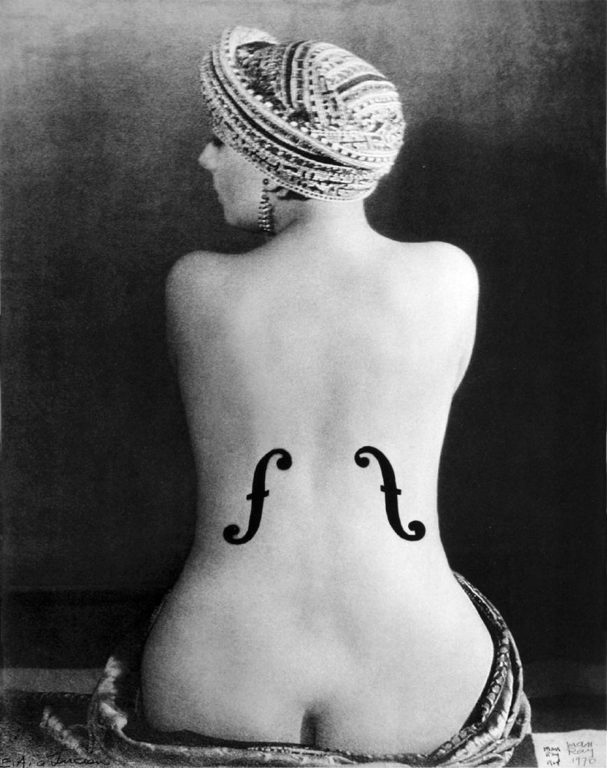 MAN RAY - Le Violon d'Ingres, 1924: Artist: Man Ray Title: Le Violon d'Ingres, 1924 Date Printed: 2006 Medium: Photolithograph ith copyright granted by Man Ray Trust Printer Location: Italy 19x24cm - 7.4x9,4 inch. Mount Size: 32x42 cm -