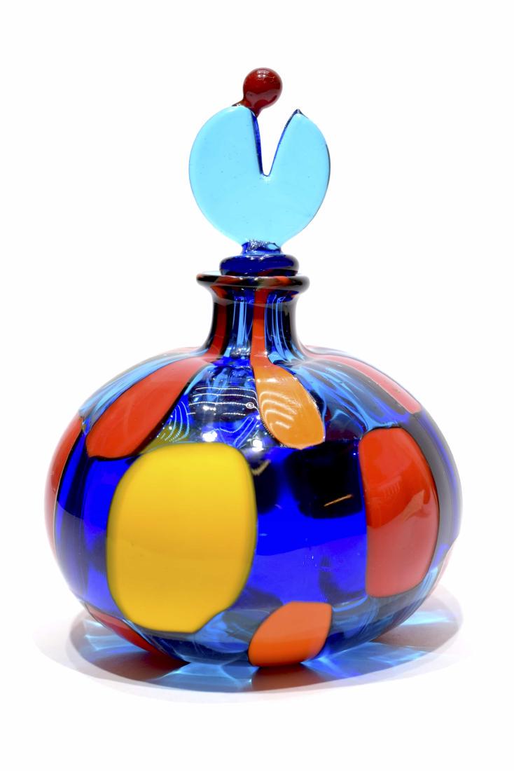 Angelo Ballarin - Murano glass bottle pezzata signed (1 of 5)