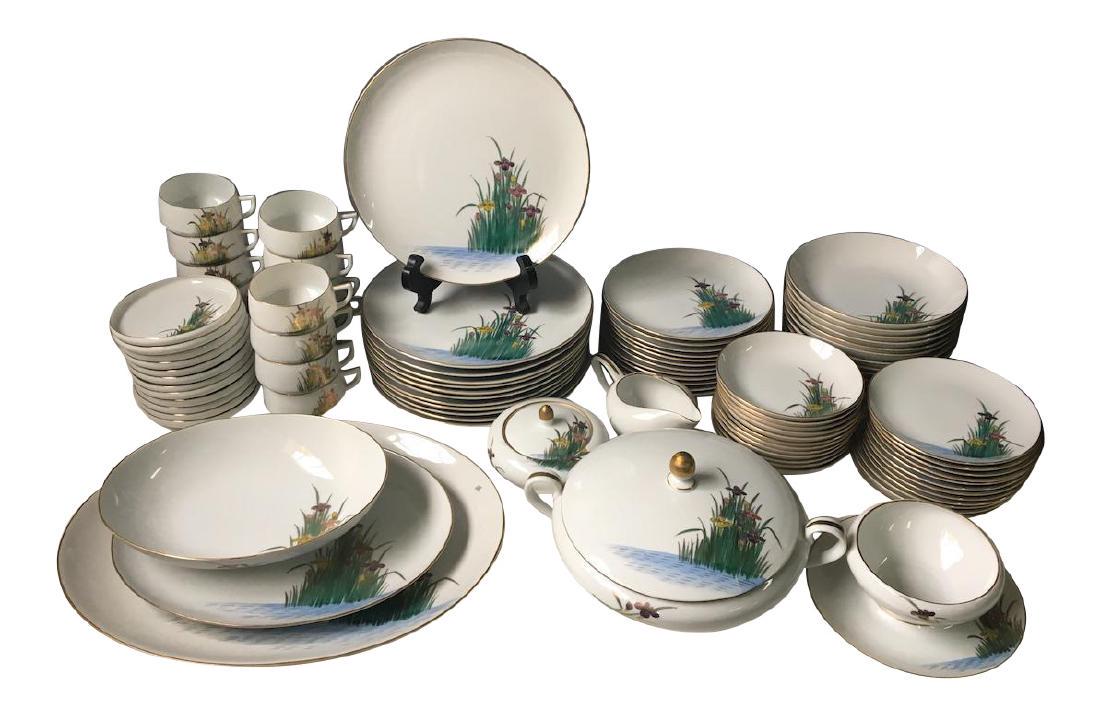 Koshida Iris China Geisha Lithophane - Set for 12 (1 of 12)