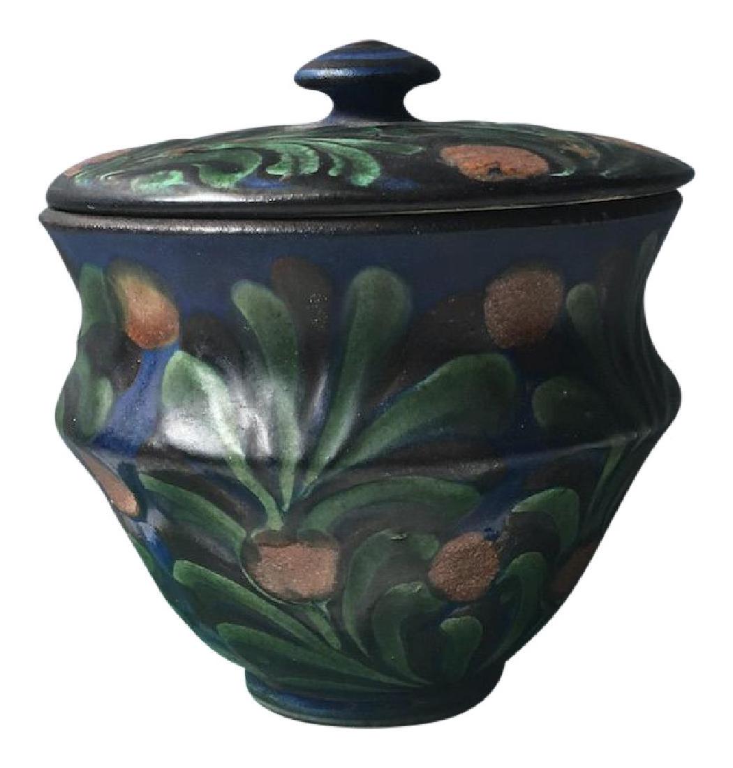 Herman August Kahler Covered Pottery Jar (1 of 8)