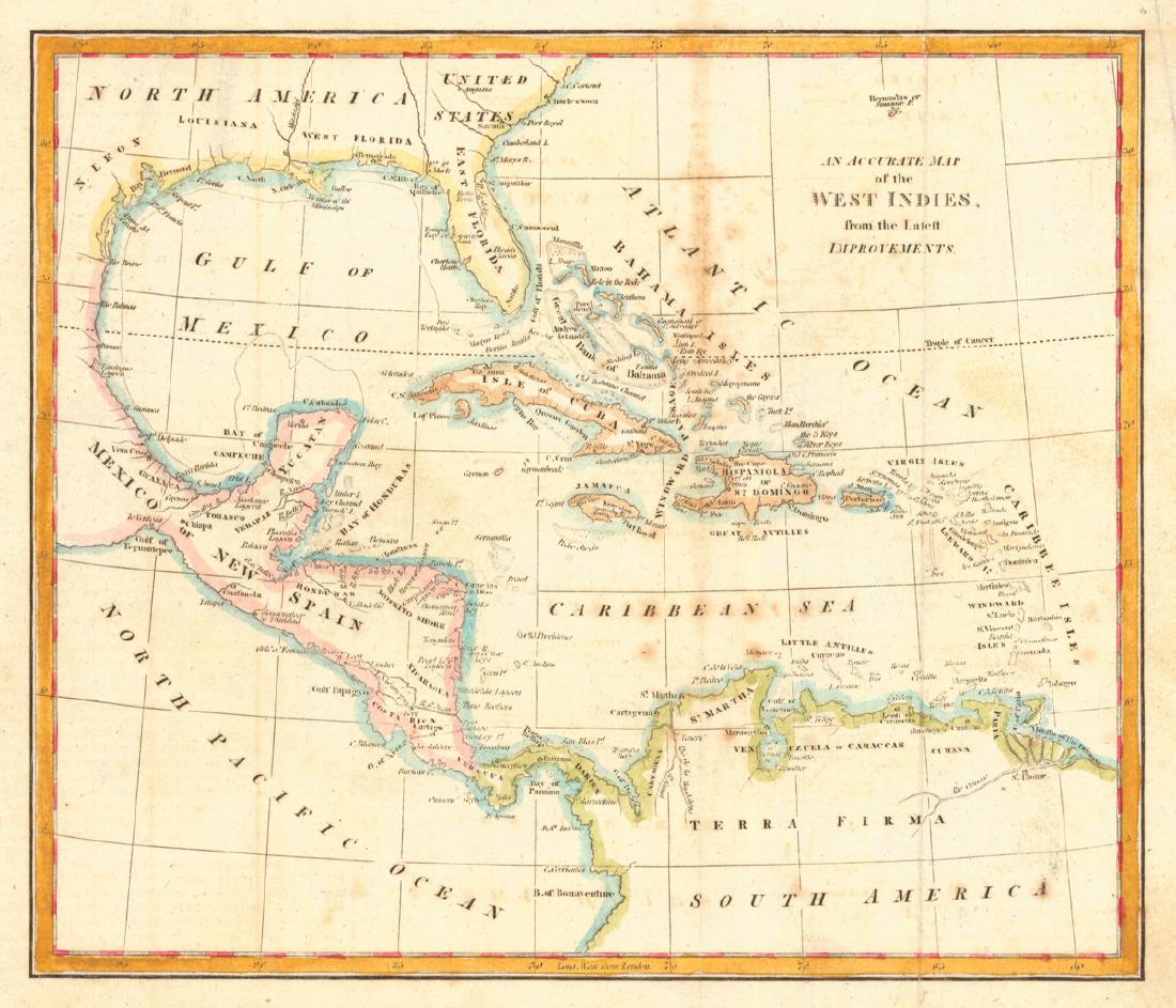 Accurate Map of the West Indies, (1 of 1)